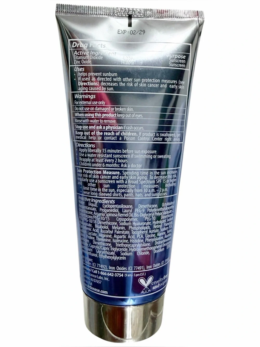 Dr Denese Tinted Defense Day Cream SPF 40, Rich, Large Size 6 fl oz (180mL)